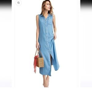 Anna-Kaci Gorgeous Denim Chambray Dress  Size XL NWT